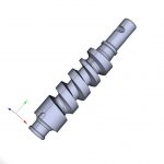 worm gear steering gear 3D model