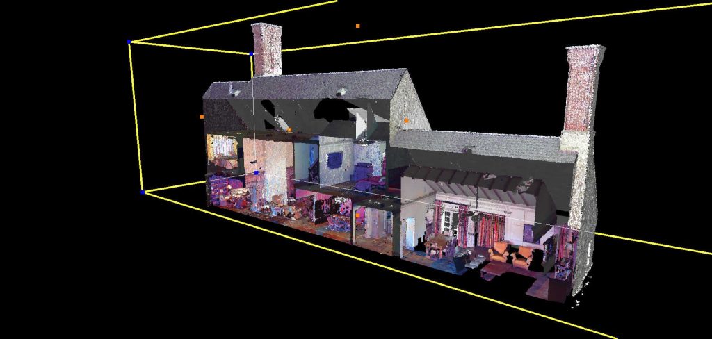 scan rooms of a house