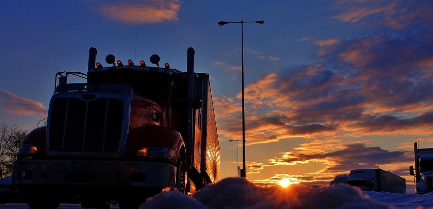 Trucking At Sunrise | 3D Laser Scanning Services And Autonomous Driving For Trucking