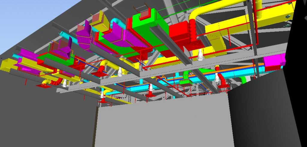 above ceiling laser scan