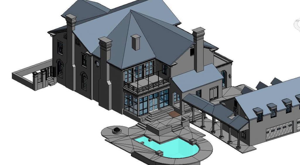 Architecture Scan-to-BIM 3D CAD Model