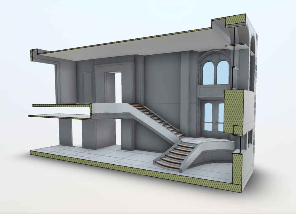 3D Laser Scan of Staircase