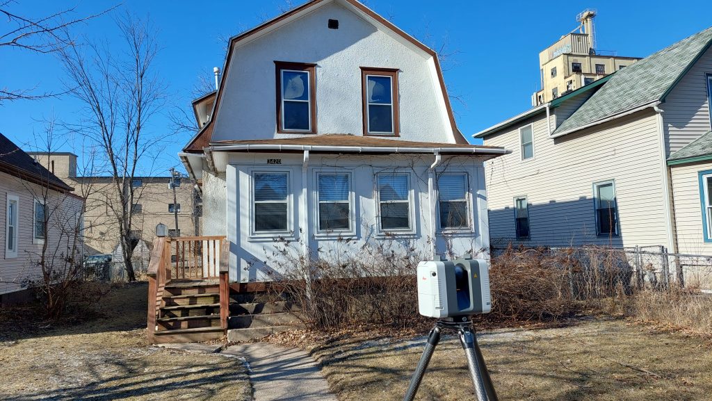 House made famous from the Purple Rain Music Video with an Arrival 3D scanner in front