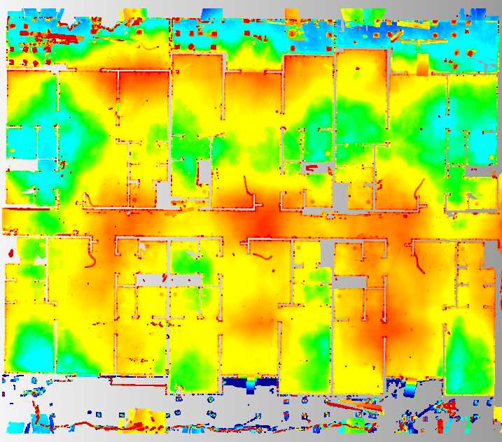 3D laser scan floor flatness