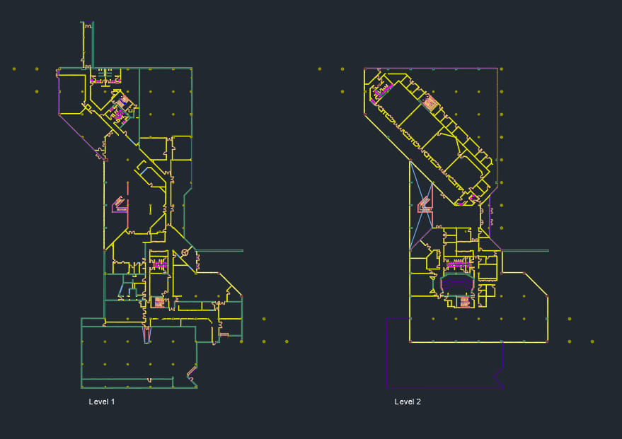 3D laser scan of office building