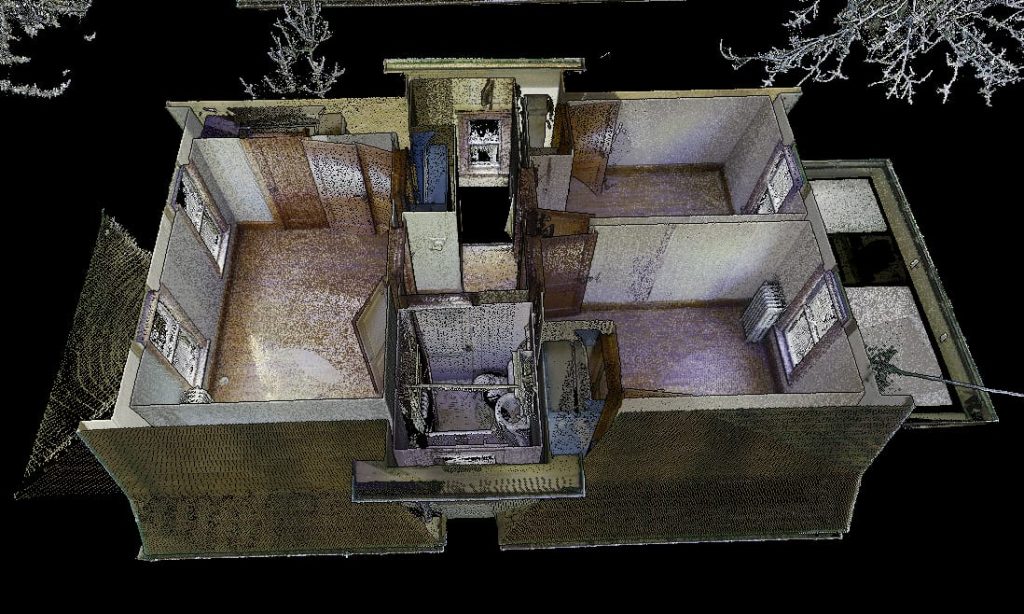 3D laser scan of Purple Rain House