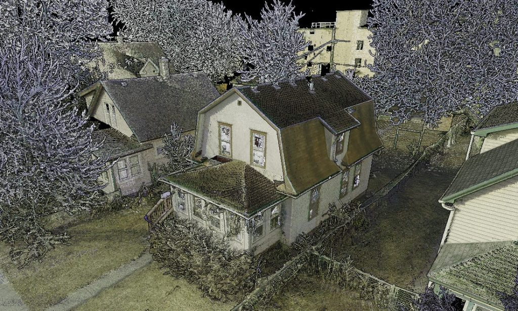 3D laser scan of Purple Rain House