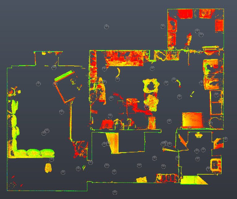 3D laser scan of studio home