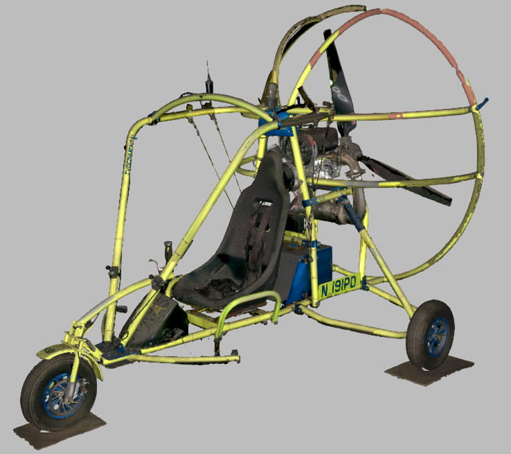 3D laser scan of powered parachute