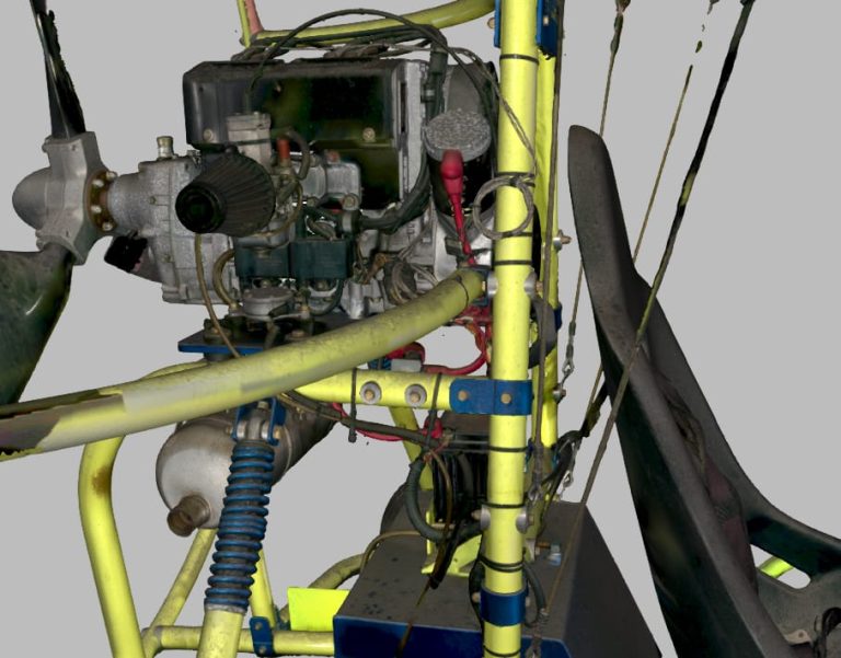 3D laser scan of powered parachute