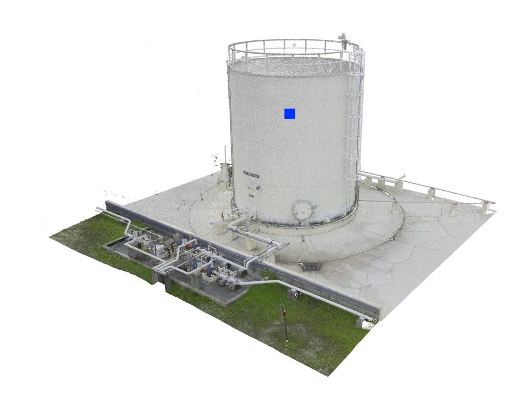 Vertical Gas Tank Point Cloud