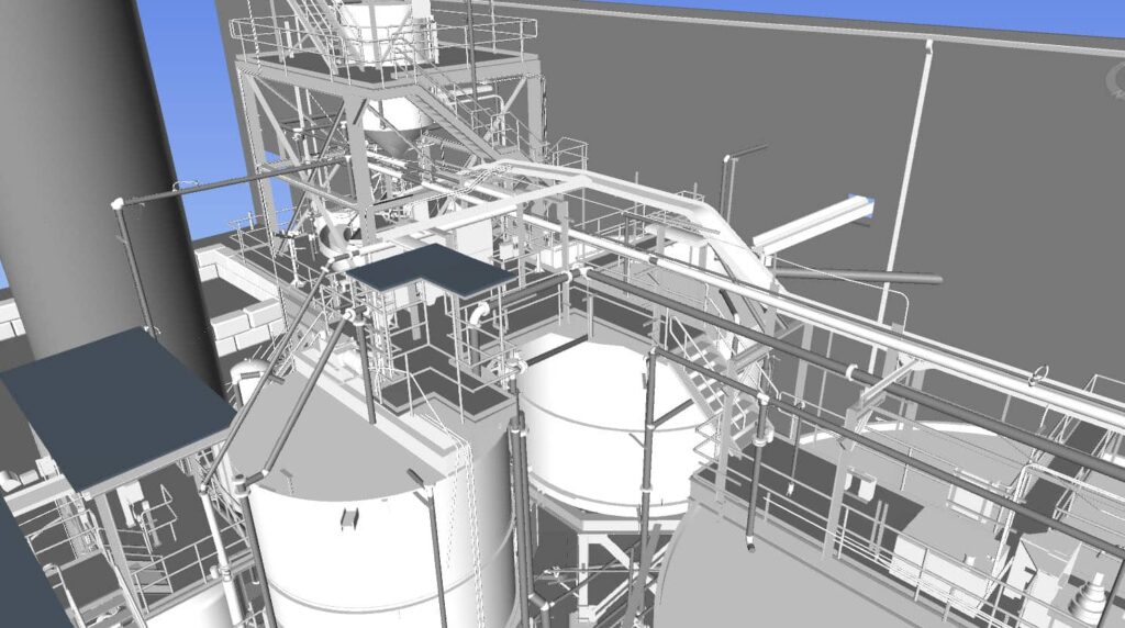 3D Laser Scan of a Water Treatment Plant